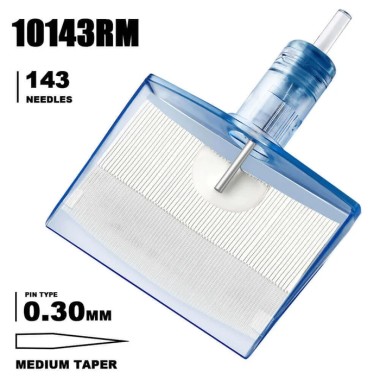 143 CM (Curved Magnum) 0,30 mm Medium Taper - Cartucce Aghi Tattoo Emalla Eliot Super Magnum - 5 pz 2