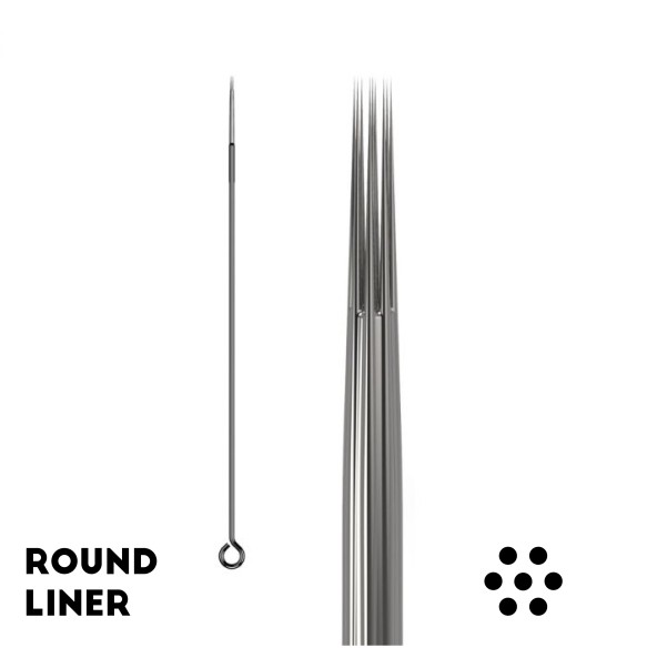 MATERIALE SCADUTO - Utilizzare Solo per Esercitazione | 14 RL Aghi Tradizionali Dormouse - 0,30mm - Long Taper - 50pz.
