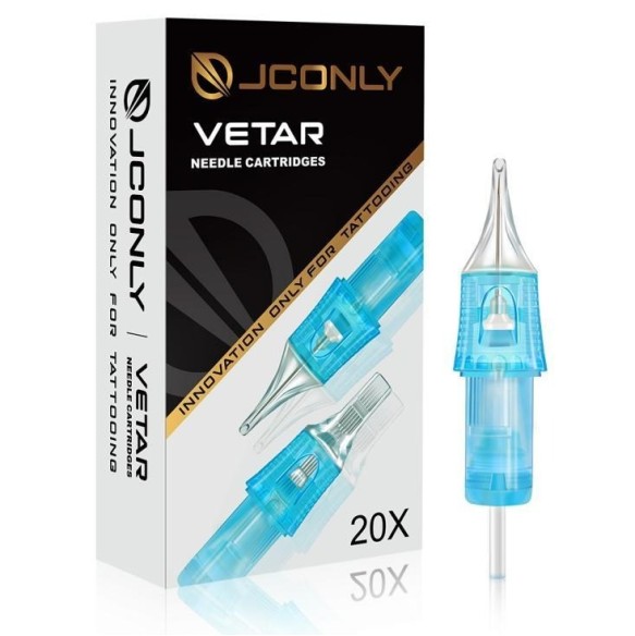 09 RL (Round Liner) Long Taper - Cartucce Aghi Tattoo JCONLY VETAR - 20 pz