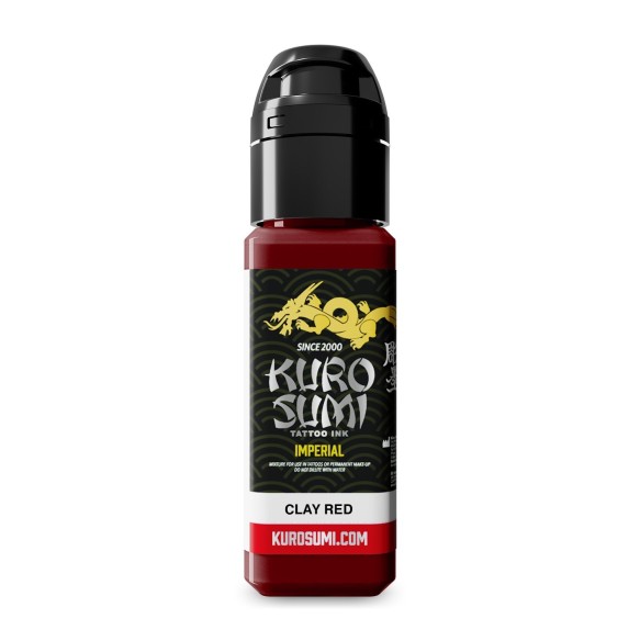 CLAY RED - Kuro Sumi Imperial - 22ml - Colore Tattoo REACH