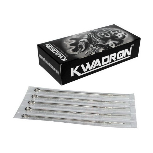 01 RL (Round Liner) 0,35 mm Long Taper - Aghi Tradizionali Tattoo Kwadron - 50 pz