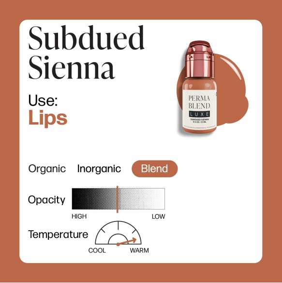 SUBDUED SIENNA - Perma Blend Luxe - 15ml - Pigmento PMU REACH