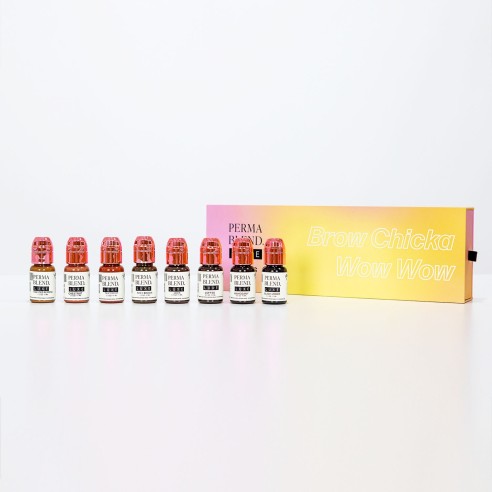 BROW-CHICKA WOW WOW Set  - Perma Blend Luxe - 8x15ml - Pigmenti PMU REACH