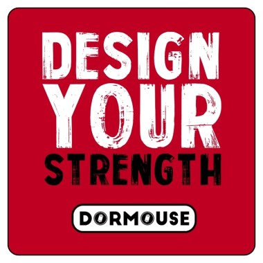 Adesivo DESIGN YOUR STRENGTH Dormouse - 5x5 cm