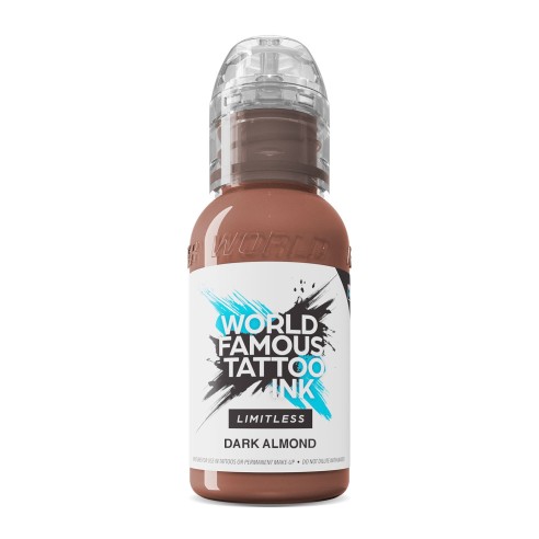 DARK ALMOND - PINK RIBBON World Famous Limitless - 30ml - Colore Tattoo REACH