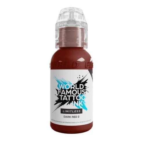 DARK RED 2 - World Famous Limitless - 30ml - Colore Tattoo REACH