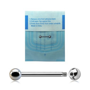 Barbell STERILE in Acciaio Inox 316L con Palline 2