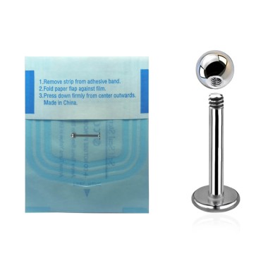 Labret STERILE in Acciaio Inox 316L con Pallina 2