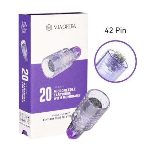 42 Punte - Cartucce MIAOPERA Needling - Ø 0,25mm - L 2,5mm - 20pz.