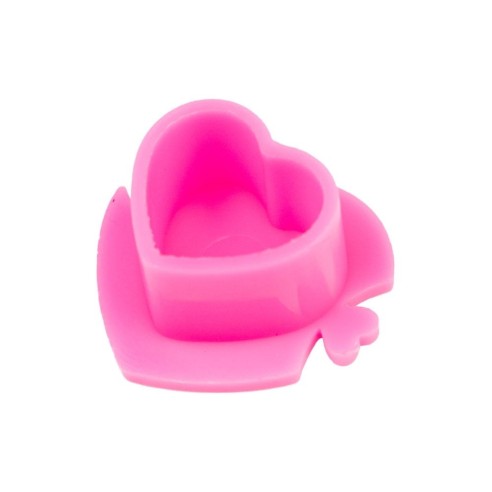 Heart Ink Caps - Capsule Porta Pigmento a Cuore 16 mm - 100pz.