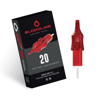15 RM (Soft Magnum) Long Taper - Cartucce Aghi Tattoo BodySupply Bloodline - 20 pz