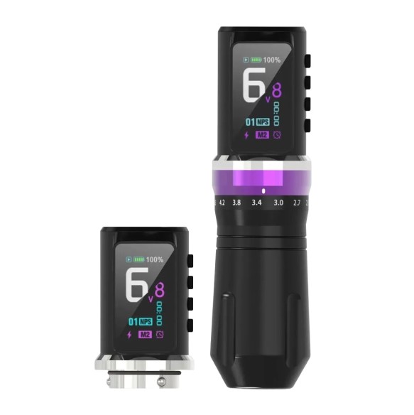 OUTLET | Dynamic TEZLA Multistroke - Corsa Regolabile 2,3–4,5 mm - Macchinetta Wireless Tattoo Pen