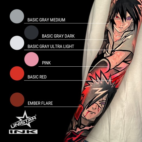 Basic Gray Medium - UNISTAR INK - 30 ml - Colore Tattoo REACH