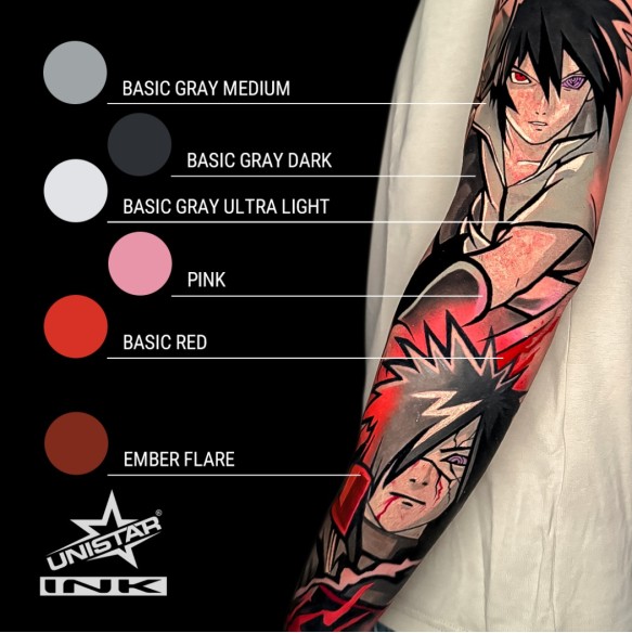 Basic Gray Medium - UNISTAR INK - 30 ml - Colore Tattoo REACH