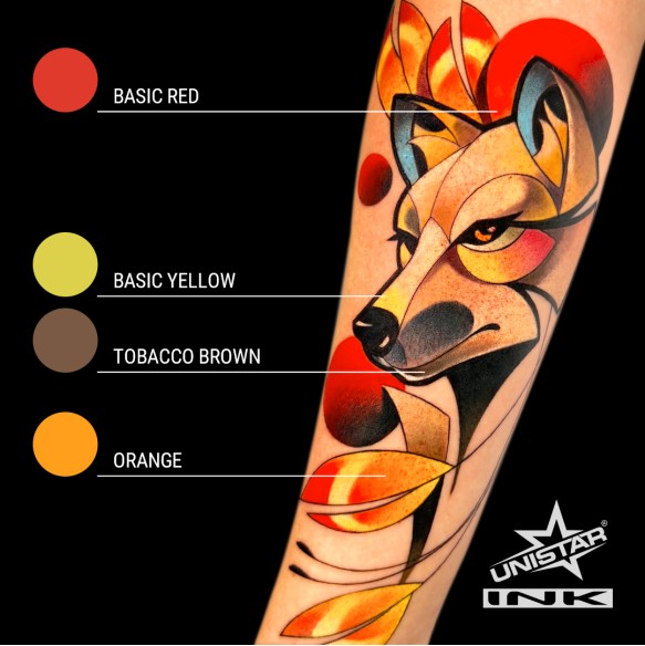 Basic Red - UNISTAR INK - 30 ml - Colore Tattoo REACH