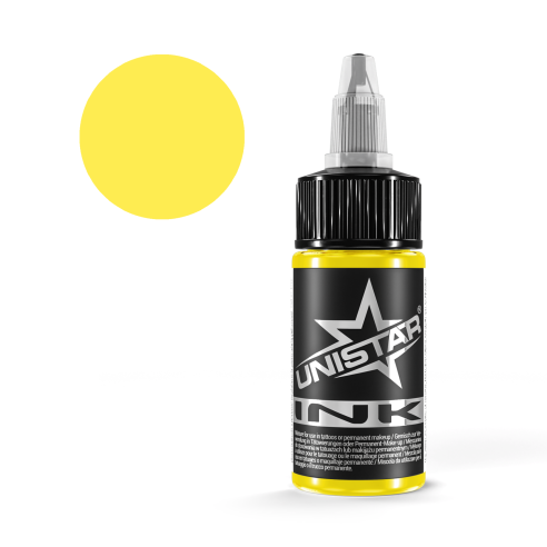 Basic Yellow - UNISTAR INK - 30 ml - Colore Tattoo REACH