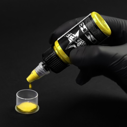 Basic Yellow - UNISTAR INK - 30 ml - Colore Tattoo REACH