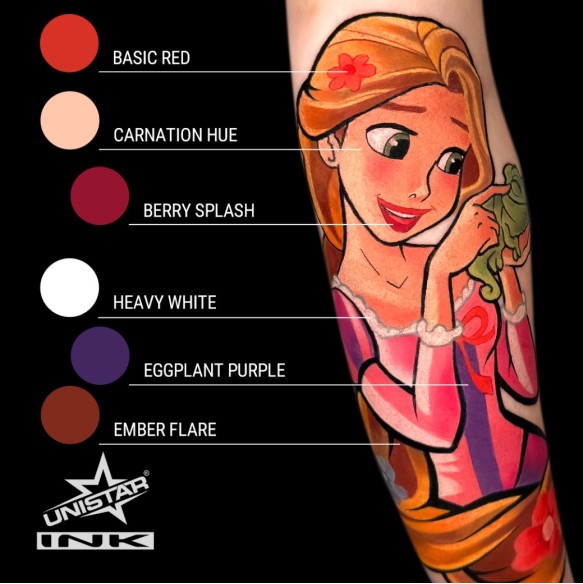 Berry Splash - UNISTAR INK - 30 ml - Colore Tattoo REACH