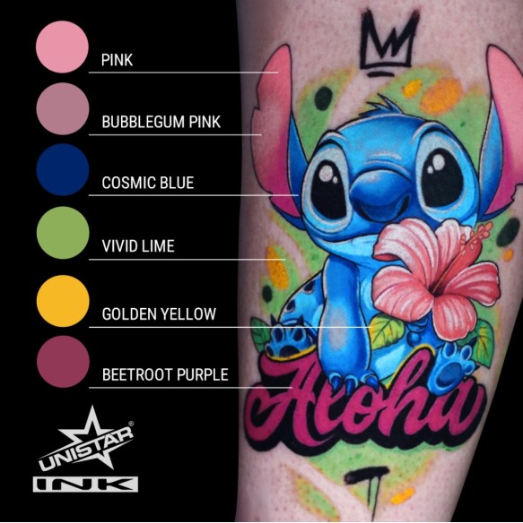Bubblegum Pink - UNISTAR INK - 30 ml - Colore Tattoo REACH