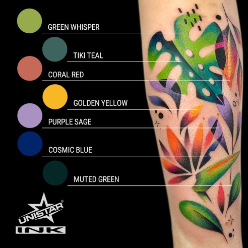 Cosmic Blue - UNISTAR INK - 30 ml - Colore Tattoo REACH