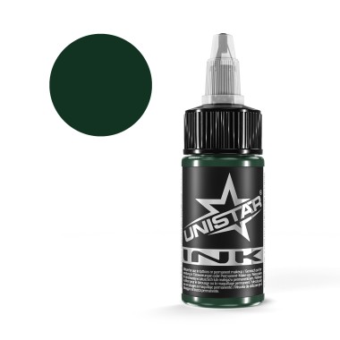 Deep Green - UNISTAR INK - 30 ml - Colore Tattoo REACH 2