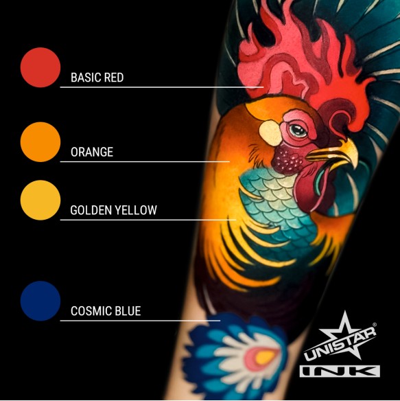 Golden Yellow - UNISTAR INK - 30 ml - Colore Tattoo REACH