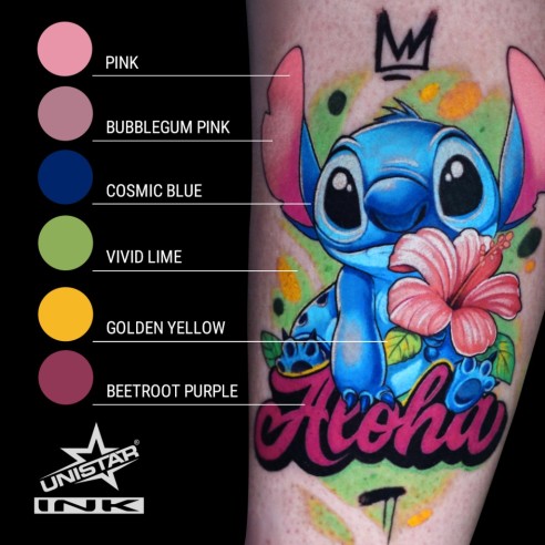 Golden Yellow - UNISTAR INK - 30 ml - Colore Tattoo REACH