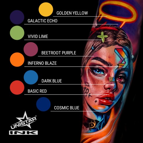 Inferno Blaze - UNISTAR INK - 30 ml - Colore Tattoo REACH