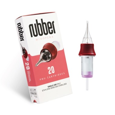 MATERIALE SCADUTO - Utilizzare Solo per Esercitazione | 05 RS (Round Shader) - Long Taper - Cartucce MiaOpera Rubber - Aghi PMU - 20pz