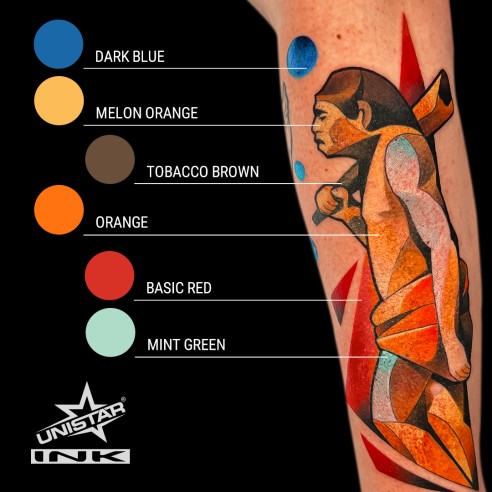 Mint Green - UNISTAR INK - 30 ml - Colore Tattoo REACH