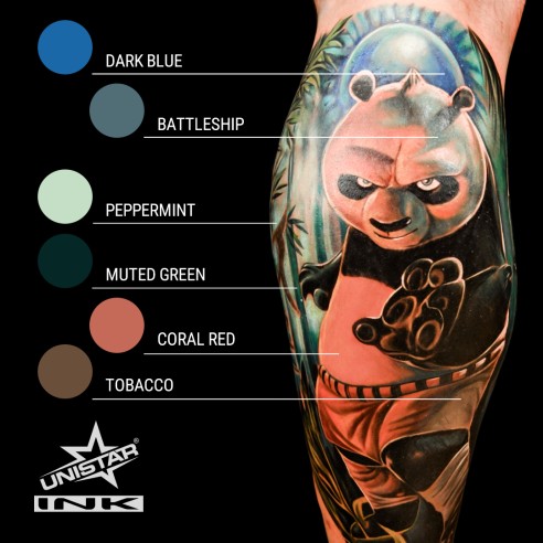 Muted Green - UNISTAR INK - 30 ml - Colore Tattoo REACH