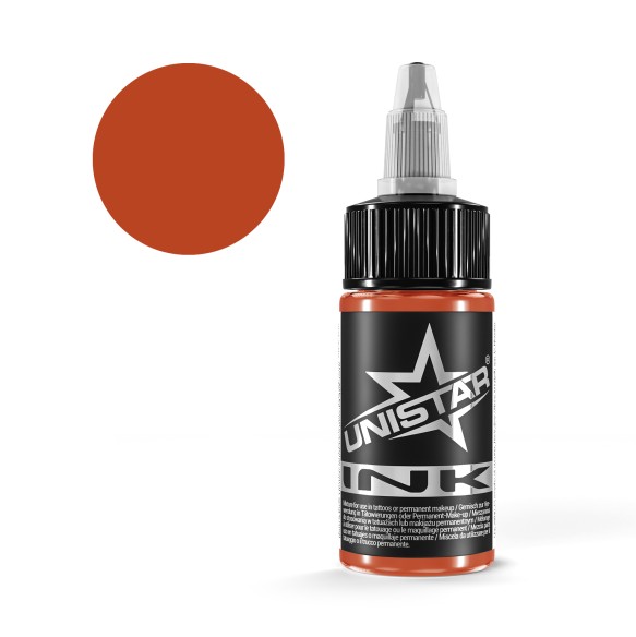 Red Orange - UNISTAR INK - 30 ml - Colore Tattoo REACH