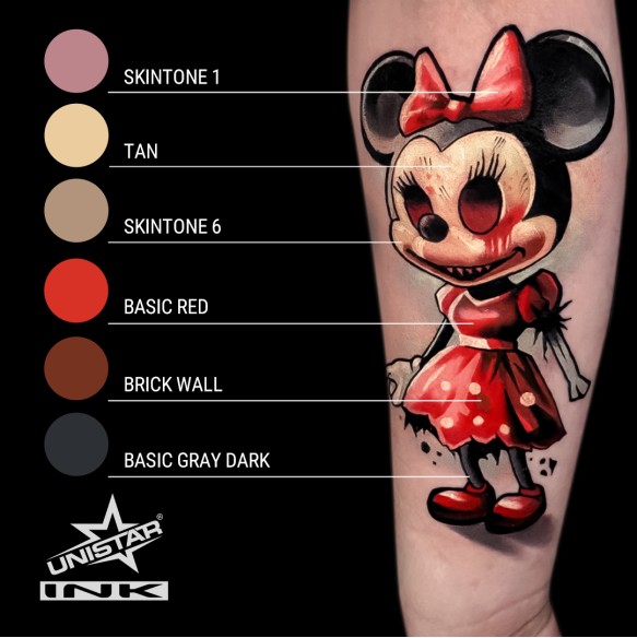 Skintone 1 - UNISTAR INK - 30 ml - Colore Tattoo REACH