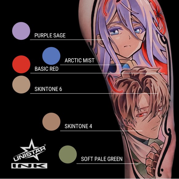 Skintone 4 - UNISTAR INK - 30 ml - Colore Tattoo REACH