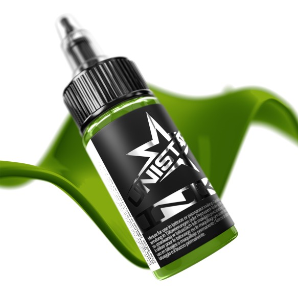 Top Basic Green Dark - UNISTAR INK - 30 ml - Colore Tattoo REACH