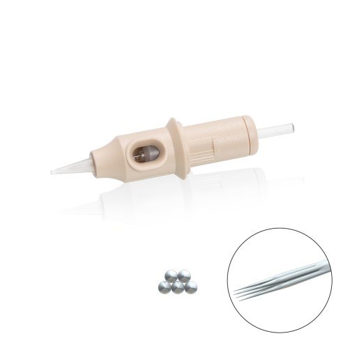 MATERIALE SCADUTO - Utilizzare Solo per Esercitazione | 05 Magnum 0,35mm - Medium Taper - Cartucce Biotek Universali - Aghi PMU - 20pz